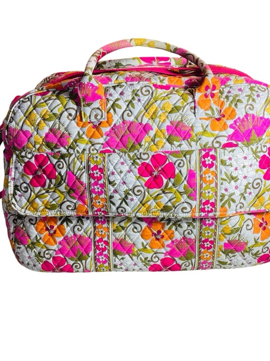 Vera Bradley Handbags - Vera Bradley Floral Lilli Bell Quilted Weekender Duffel in Pink, Orange & Cream